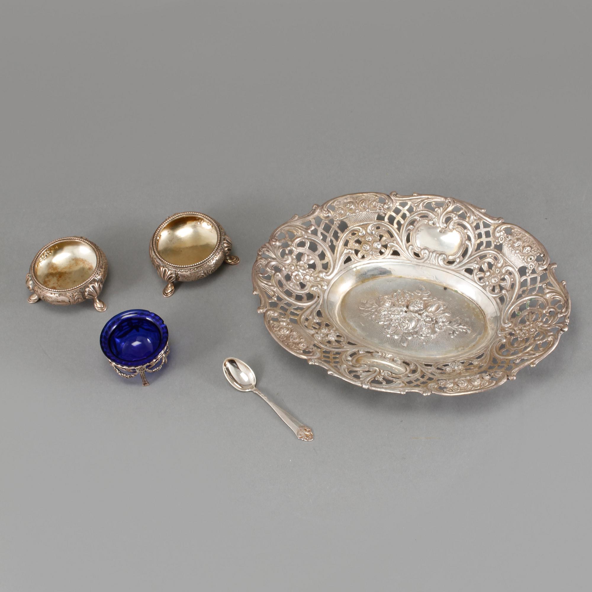 PARTI SILVER, 16 delar, 1900-tal. Vikt 349 gram.