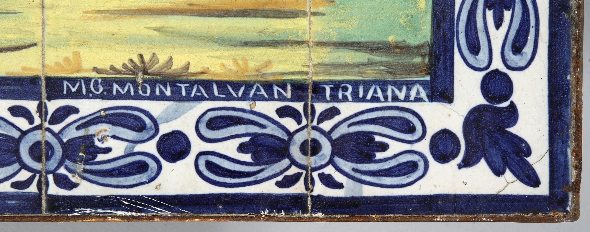 KAKELTAVLA, M.G Montalvan, Triana, Spanien, 1900-tal.