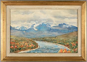 Karl Tirén · KARL TIRÉN, akvarell, sign o dat 1922.