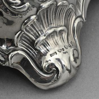 KANDELABER samt LJUSSTAKAR, ett par, CGH samt GAB, Stockholm, 1939 samt 1964. Tot vikt 785 g.