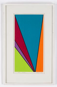 Olle Baertling, silkscreen in colours, 1959-68, signed 62/300.