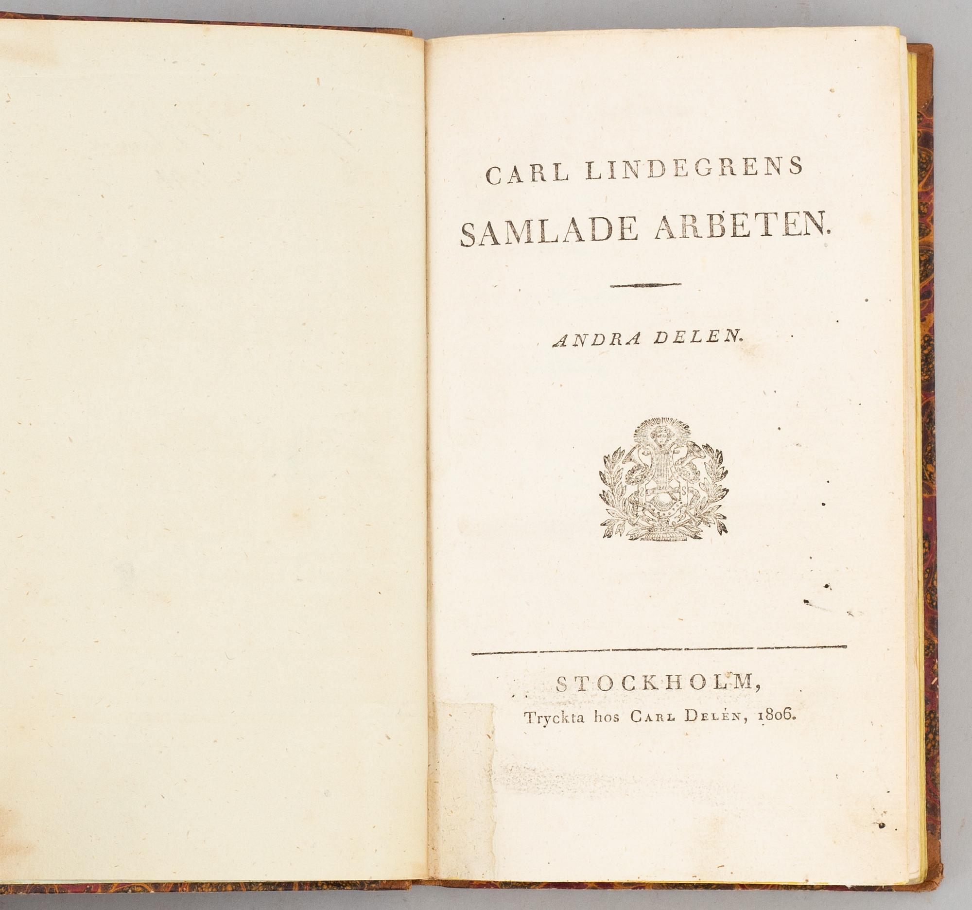 Äldre vitterhet, med Tessins brev till Gustaf III (7 vol).
