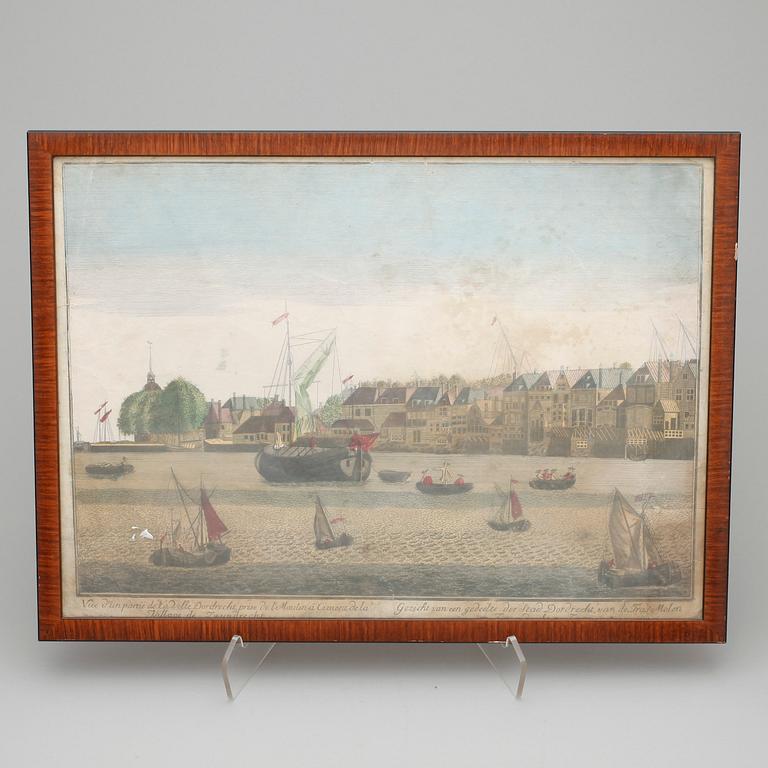 OKÄND KONSTNÄR 1700-TAL, 5 st, kopparstick, kolorerade, ej signerade.