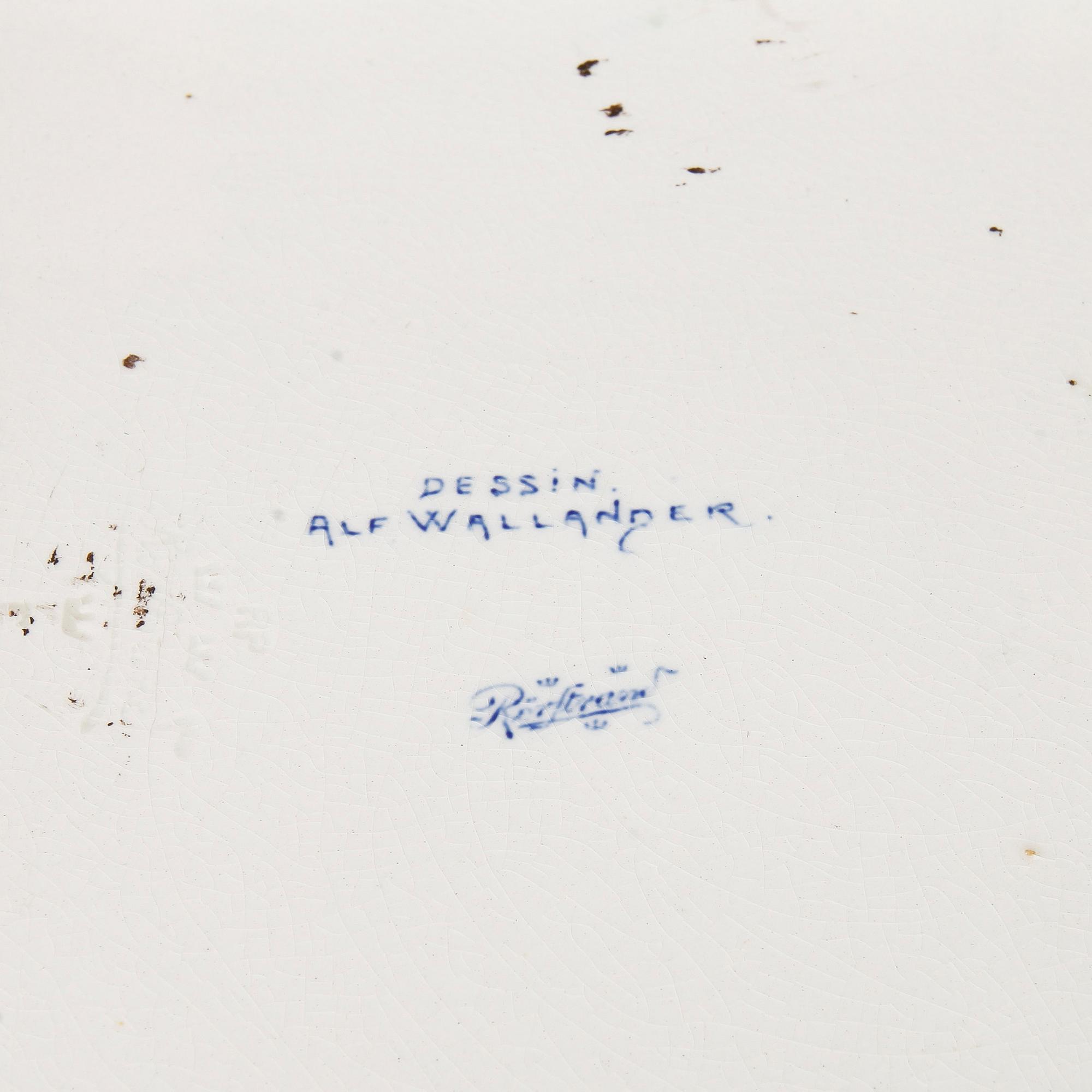 PARAPLYSTÄLL, Alf Wallander, Rörstrand, omkring år 1900.