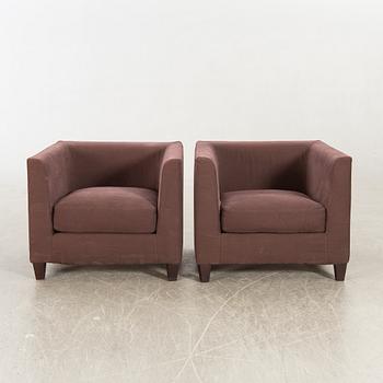 Meridian armchairs, Two pcs, later part of the 20th century.