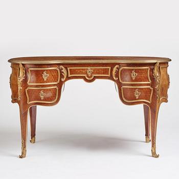 A Napoleon III writing desk, late 19th century.