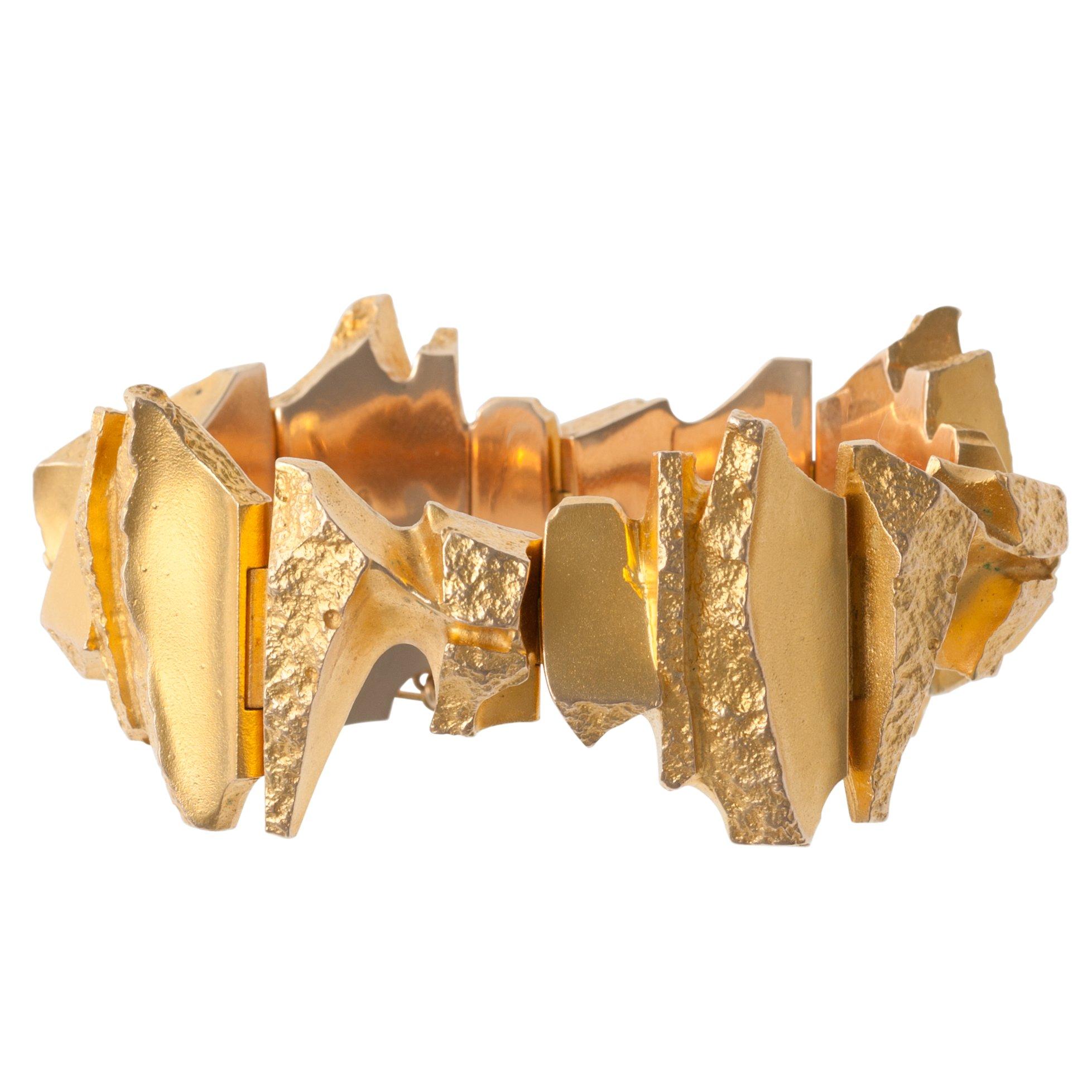 Björn Weckström, ARMBAND, 14K guld, "Björntand", Lapponia 1975.