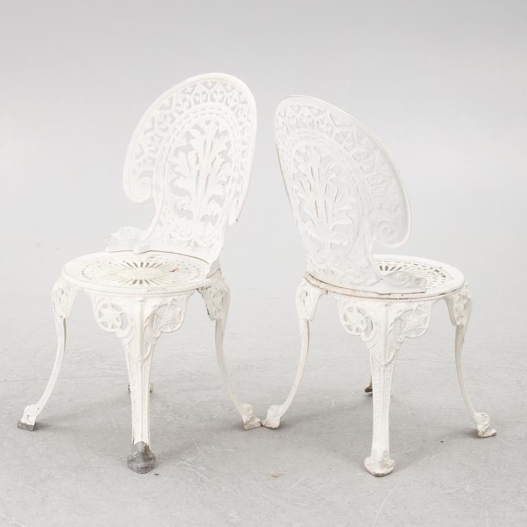 Garden chairs, 4 pcs, second half of the 20th century.