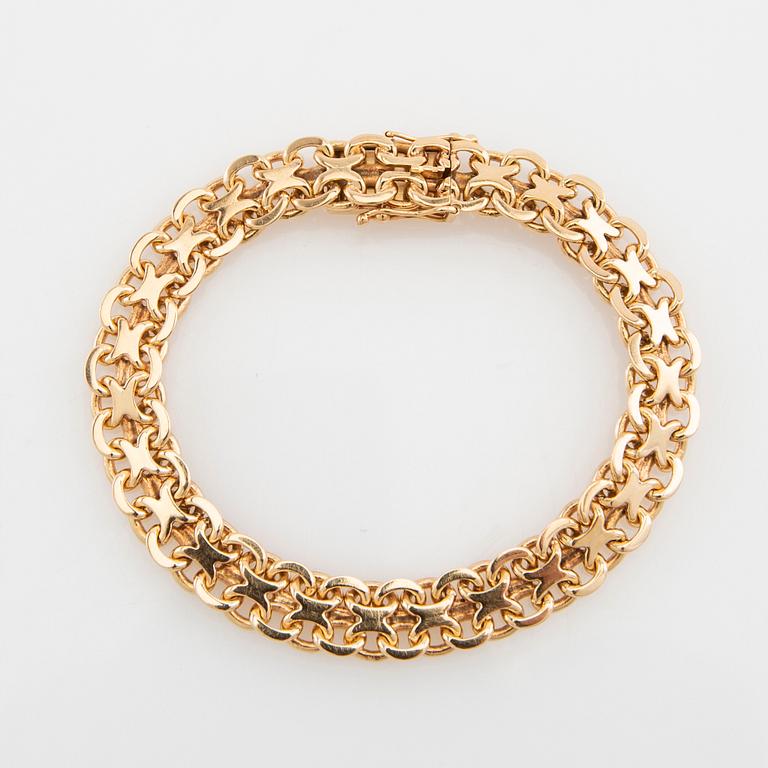 Bracelet X-link 18K gold.