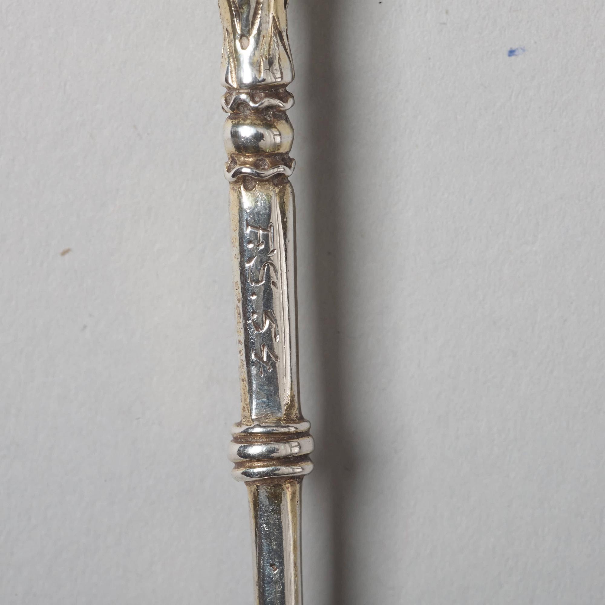 A Swedish 17th century silver-gilt spoon, mark of Albrekt Lockert, Stockholm (1623-1653-).