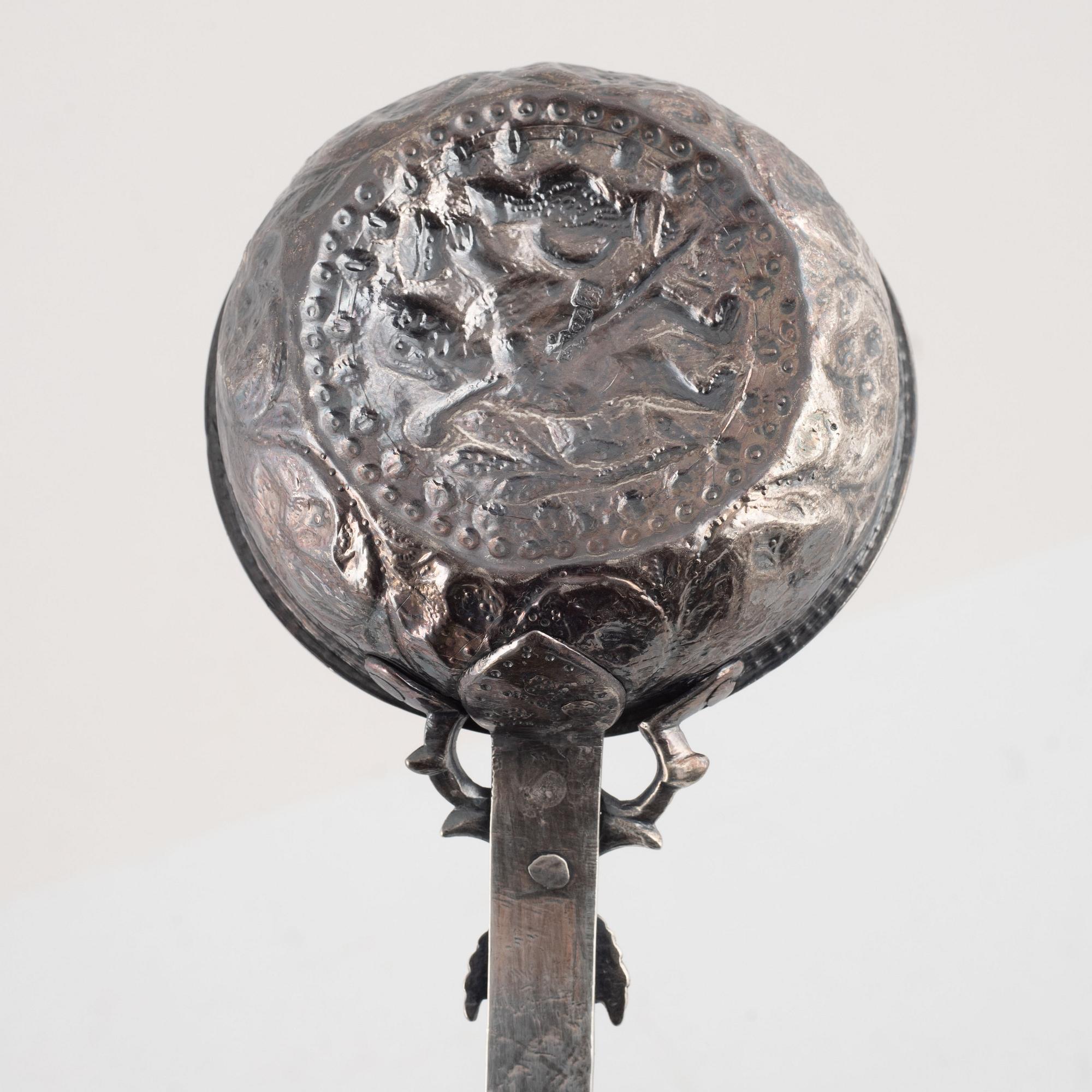 A Tiflis Silver Ladle, mark of Assay Master Egor Ivanovich Blomberg 1868.