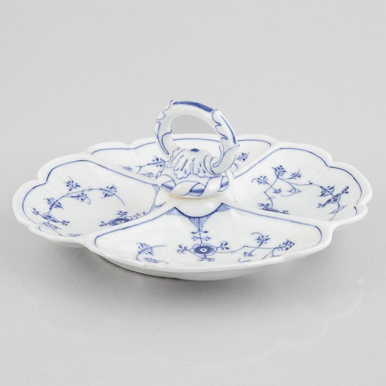 A 'Blue Fluted Plain' porcelain cabaret, Royal Copenhagen, model 396, 1893-1900.