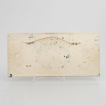 Börje Skohg, väggplaketter, tre stycken, stengods, Gustavsberg/Gustavsberg studio, 1970-tal.