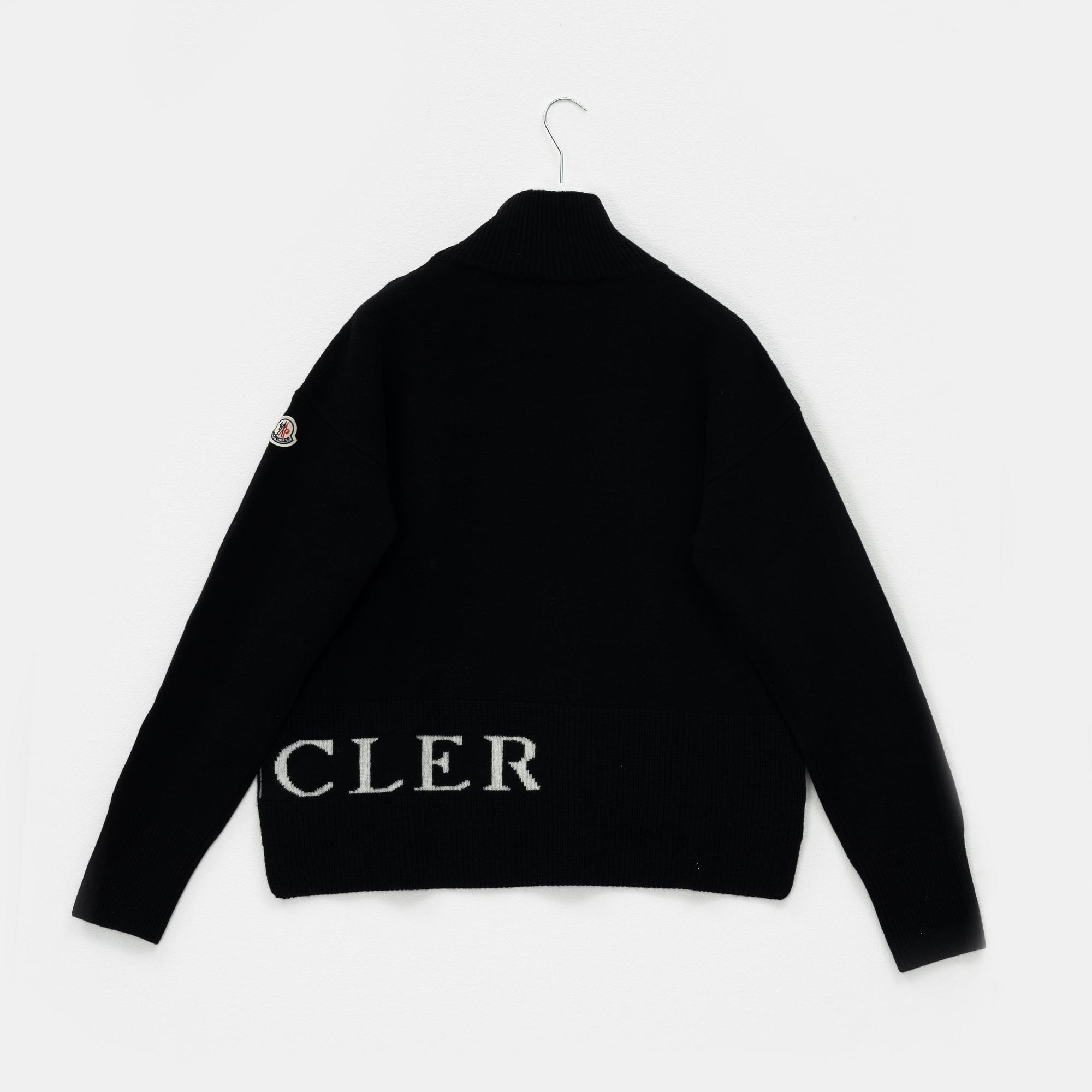 Moncler, A 'Lupetto tricot' wool turtleneck sweater, size M.