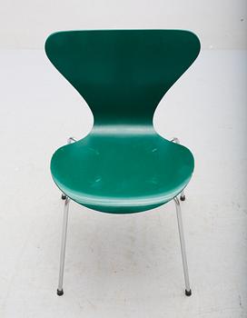 STOLAR, 6 st, "Sjuan", Arne Jacobsen för Fritz Hansen, Danmark, 1968.