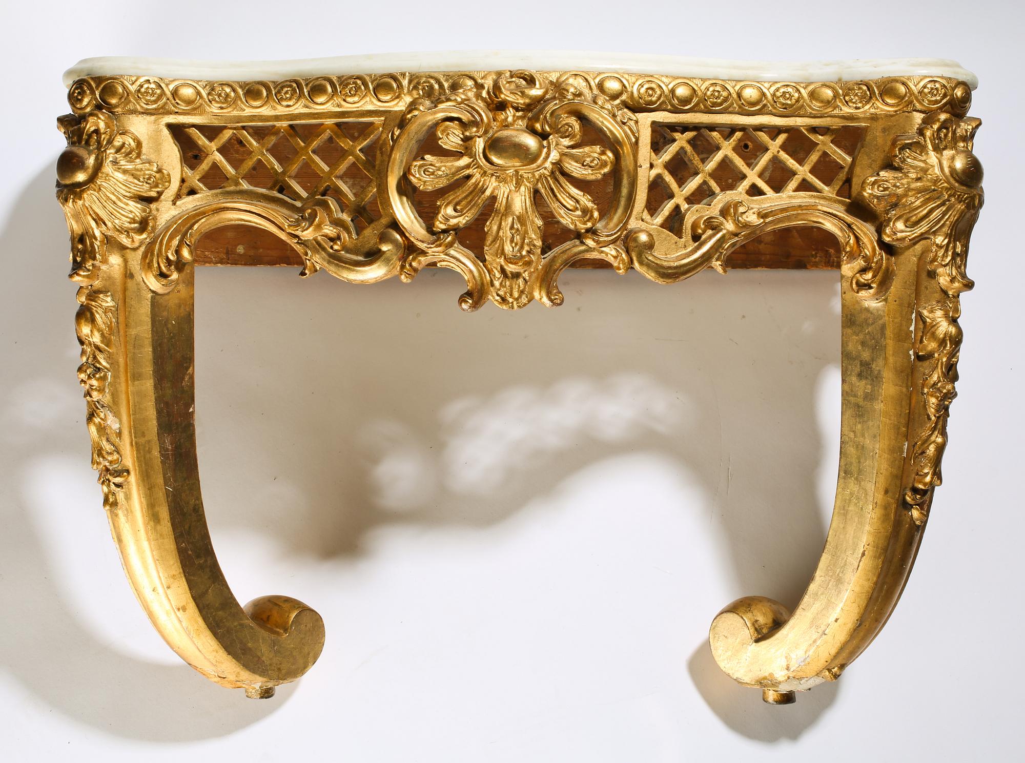 KONSOLBORD, nyrokoko, sent 1800-tal.