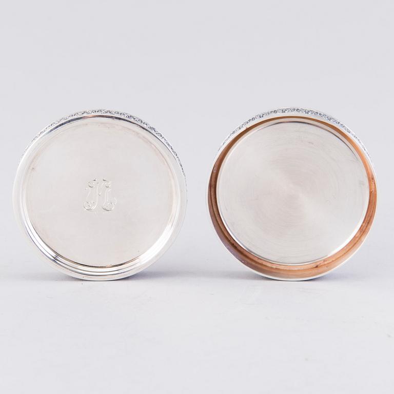 HOLGER LINDSTRÖM, COASTERS, 6 st, silver, Helsingfors 1967.