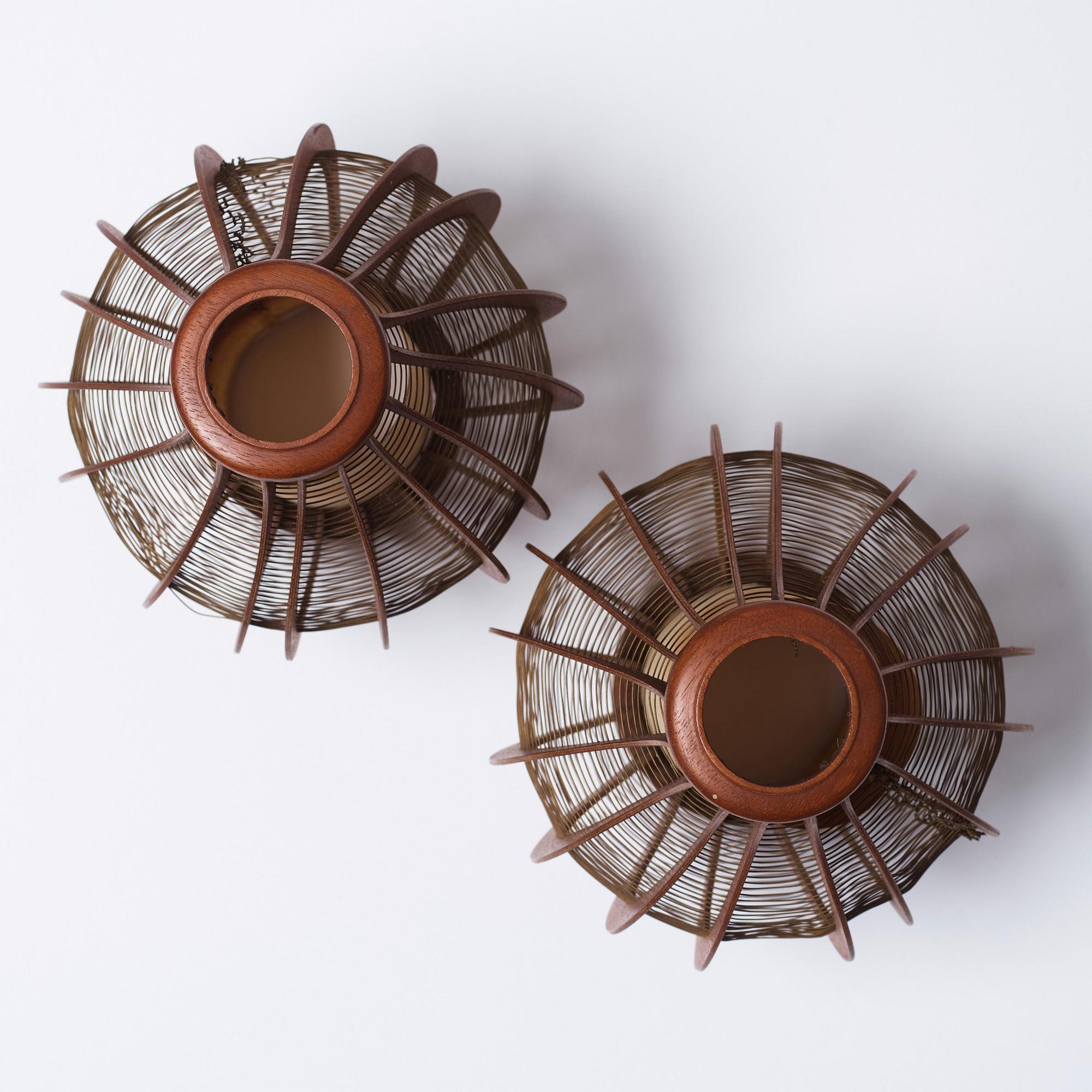 Erik Glemme, a pair of wall lamps, Sweden 1940-50's.