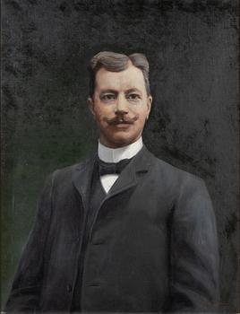 Johan Krouthén, oil on canvas, signed and dated 1911.