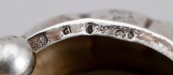 SALTKAR, silver, Georg Jensen, Köpenhamn, tidigt 1900-tal.