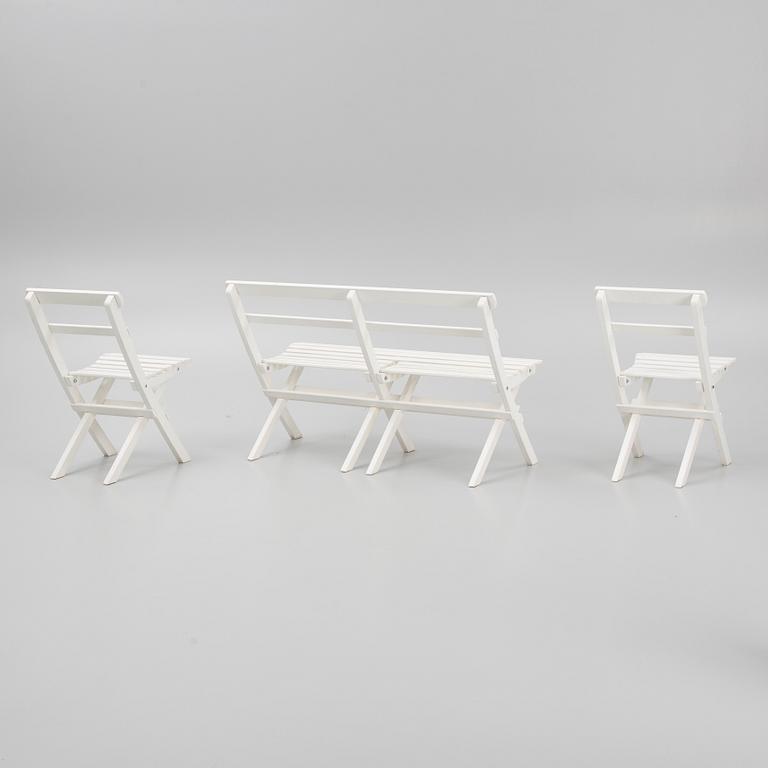 Trädgårdsgrupp, 4 delar, "Torpet", Hillerstorp.