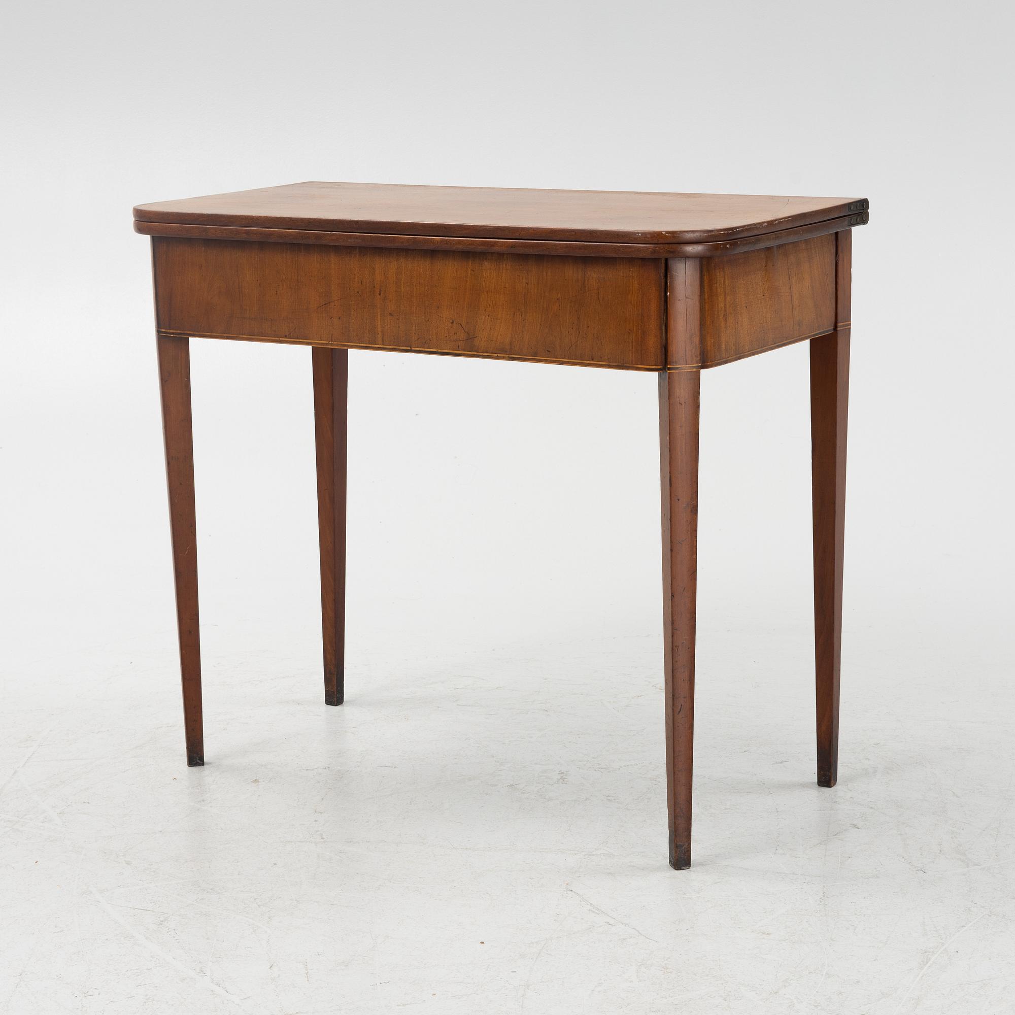 Spelbord, sengustavianskt, 1800-talets början.