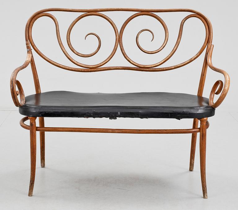 STOLAR, 4 st, samt SOFFA, D.G. Fischel Sohne samt Thonet, 1900-talets första hälft, Tyskland.