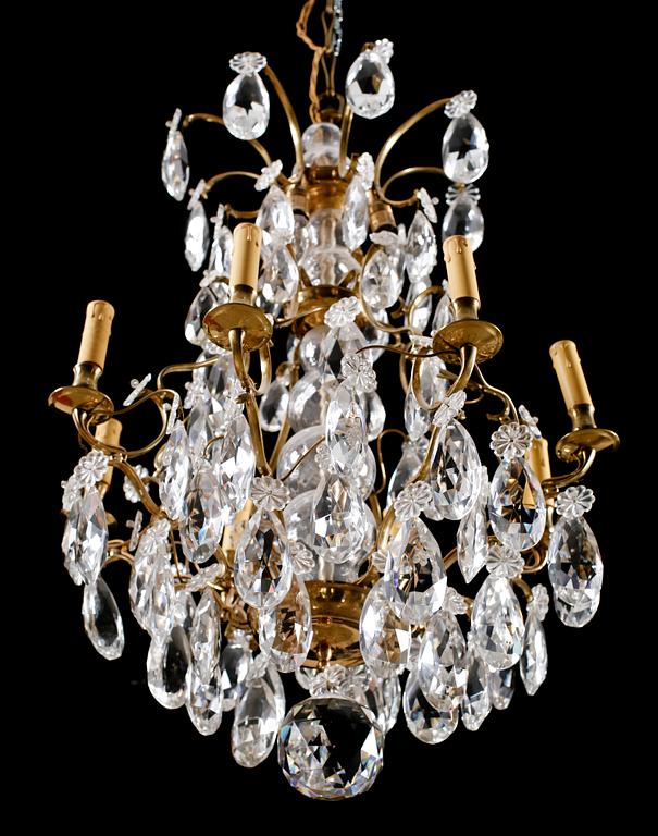LJUSKRONA, barockstil, 1900-talets första hälft. Höjd ca 90 cm.