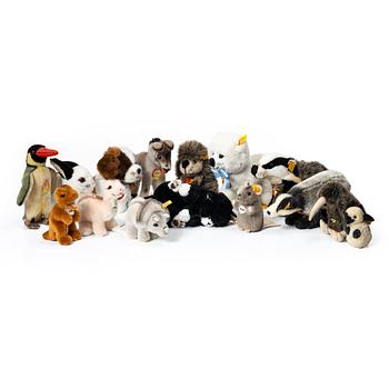 Steiff, toy animals, 15 pcs.
