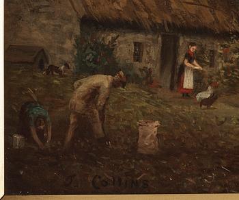 UNKNOWN ARTIST, oil on canvas, signed Collins.