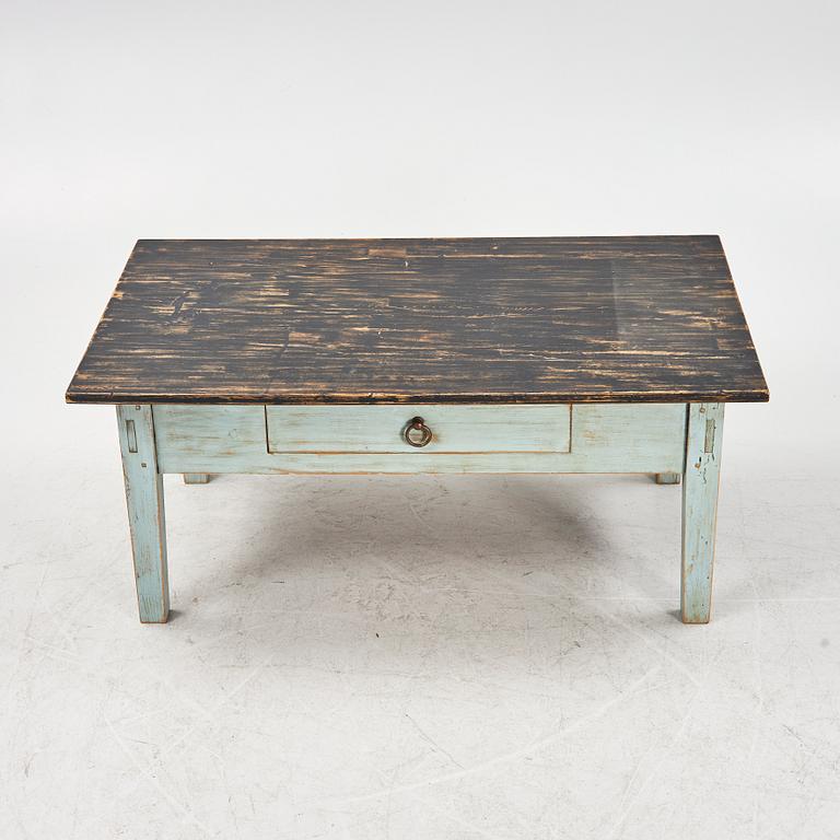 A painted table, 19th Century.