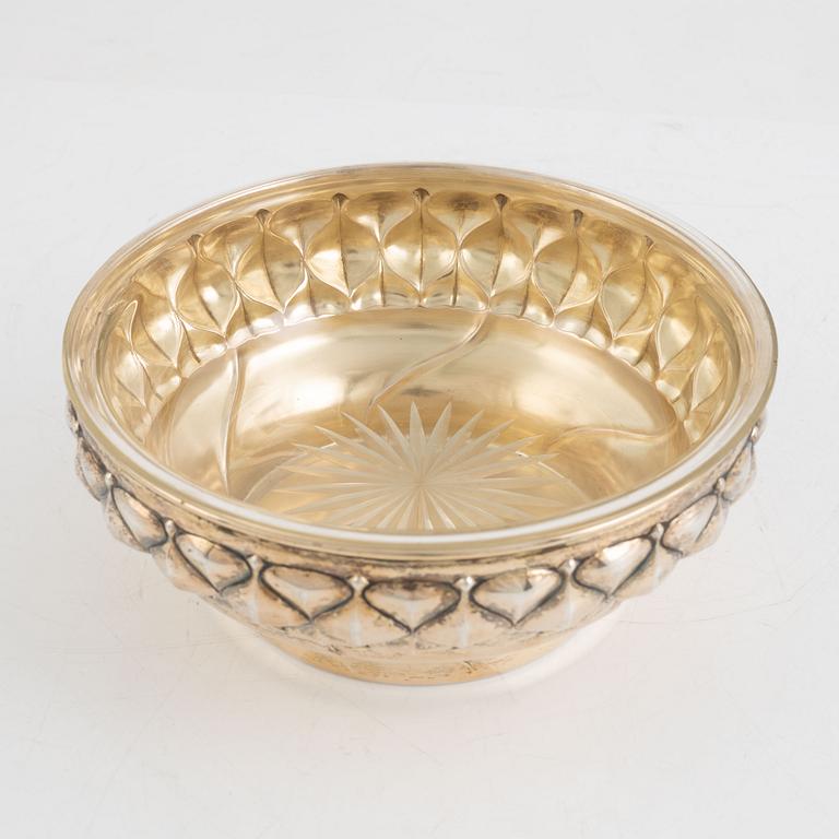 A Swedish silver bowl, mark of CG Hallberg, Stockholm 1908.