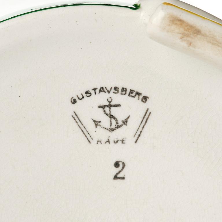 Wilhelm Kåge, outer casing, 2 pieces and bowls, 3 pieces, stoneware, Gustavsberg, most dated 1927-29.