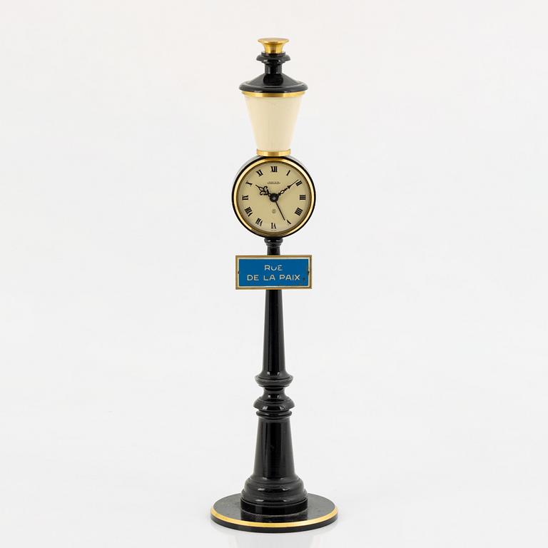 Jaeger-LeCoultre, "Rue De La Paix", table clock, 28 cm.