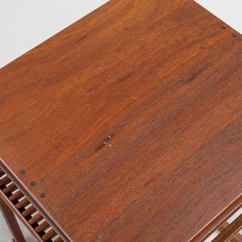 Carl Malmsten, a three-piece nesting table, 'Släden', second half of the 20th century.