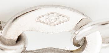 Collier 18K vitguld med odlad Tahitipärla.