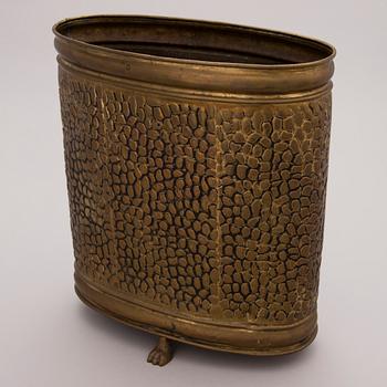 A brass unbrella stand, probably the Netherlands, the first half of the 20th century.
