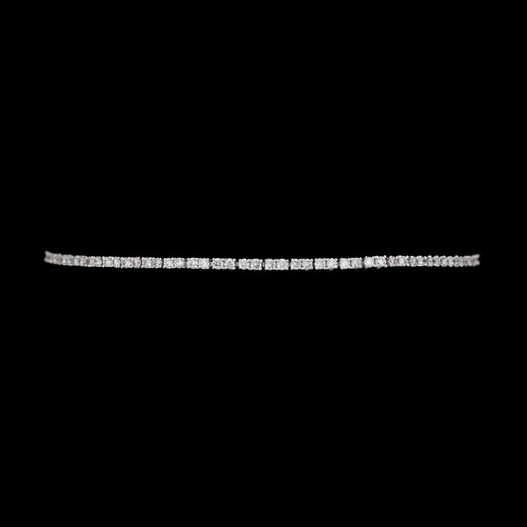 ARMBAND, briljantslipade diamanter, tot. ca 1.50 ct.