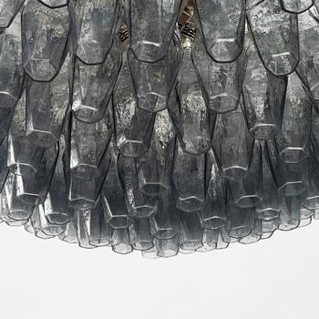Carlo Scarpa, a 'Polyhedra' chandelier, Venini, Murano, Italy, contemporary.