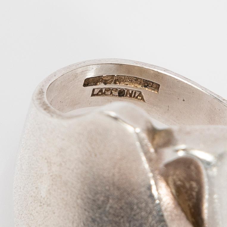 Björn Weckström, ring, "Labyrinth", silver, Lapponia.