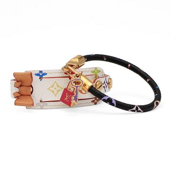 423. LOUIS VUITTON, two Monogram Multicolore bracelets, one "Luck It".