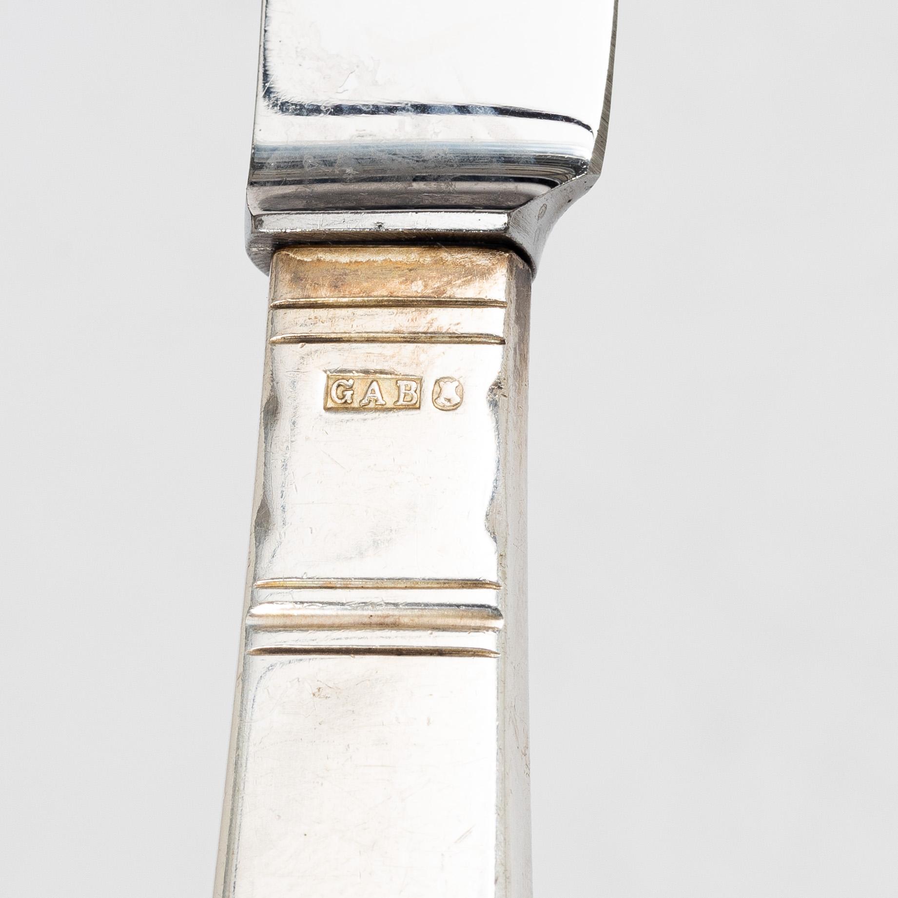 Jacob Ängman, Silver cutlery parts, "Rosenholm", GAB, including Stockholm 1967 (31 pieces).