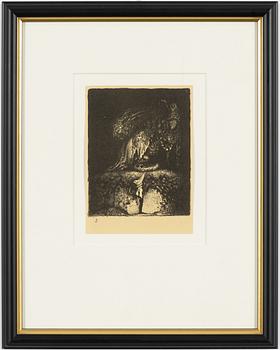John Bauer, ""God kväll farbror! sa pojken".