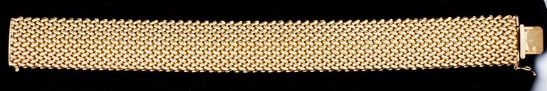 ARMBAND, 14K guld, Italien, importstämplar Faber Art. Vikt 40,7 g.