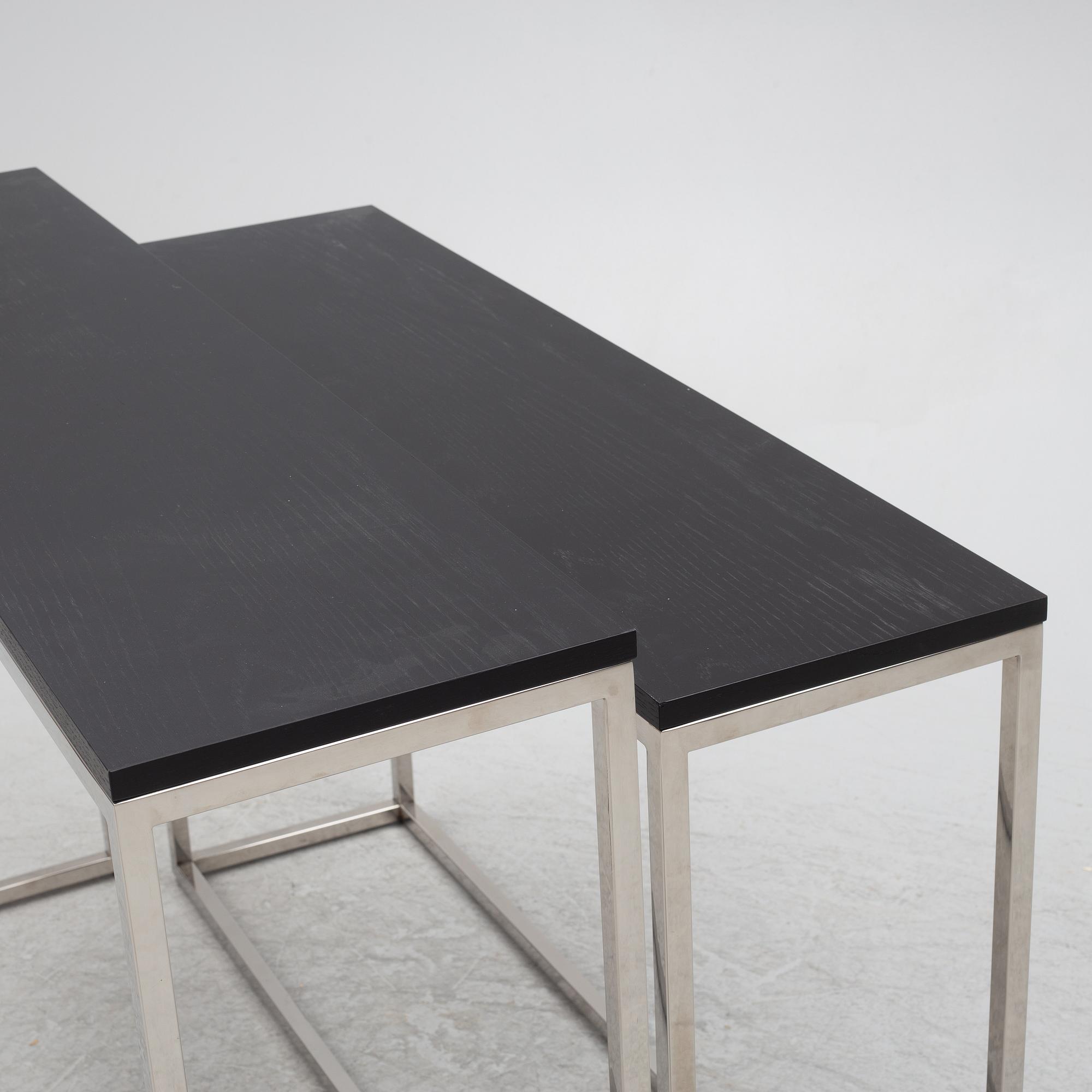 A est of two side tables, Rivièra Maison, contemporary.