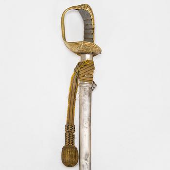 Sword, Swedish, for officer, 1870s.