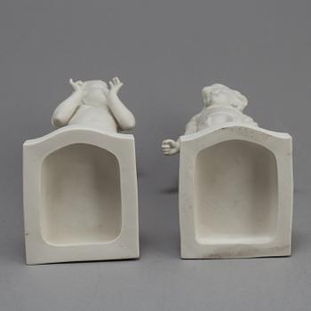 TWO PARIAN FIGURES, Gustafsberg 1911 and 1920.