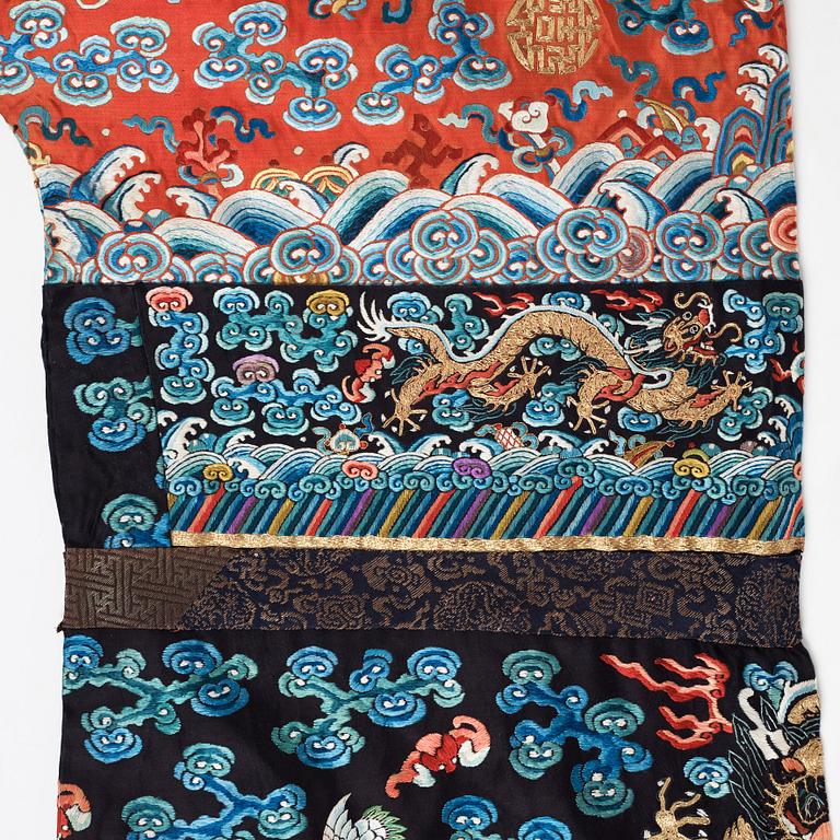 ROCK, broderat siden. Qingdynastin, 1800-tal.