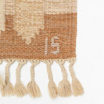 Ingegerd Silow, a flat weave carpet, signed IS, ca 245 x 165 cm.