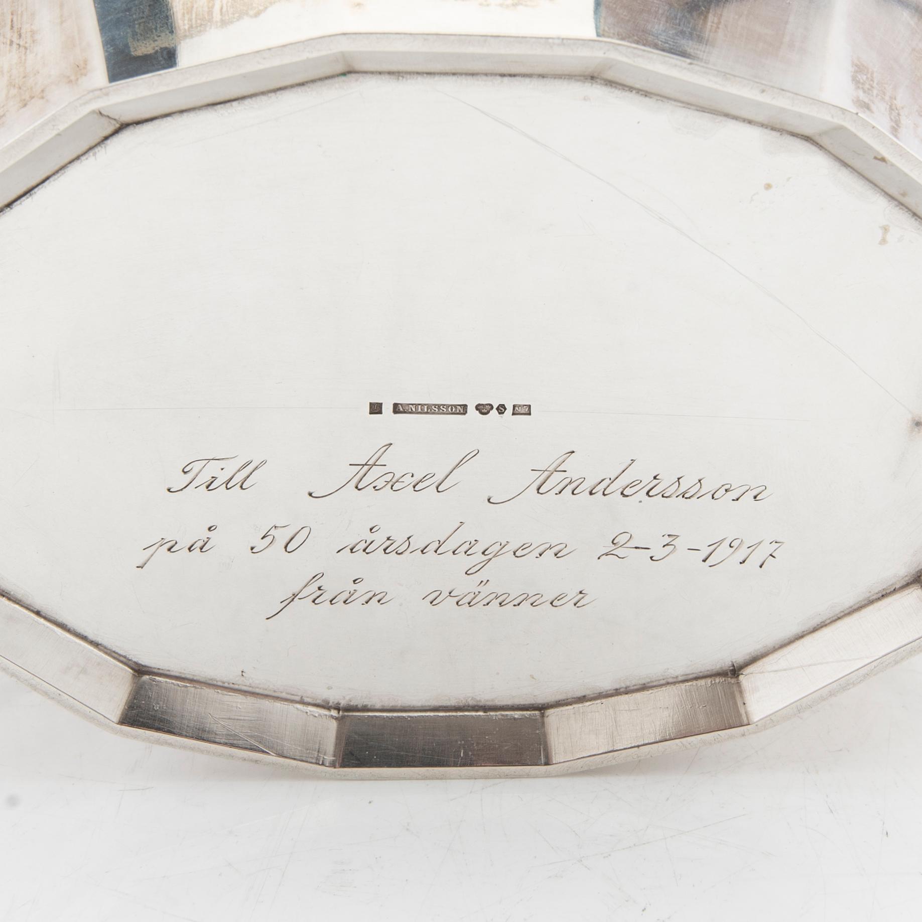 Anders Nilsson bowl silver Lund 1915.